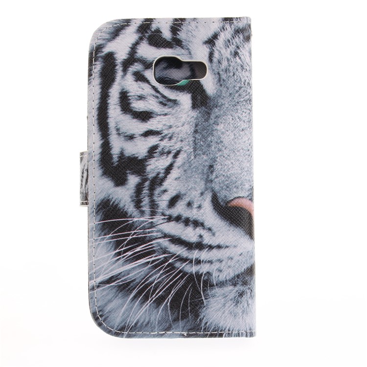 Pattern Printing Leather Wallet Case for Samsung Galaxy A5 (2017) SM-A520F - Tiger Pattern-3
