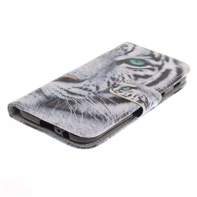 Pattern Printing Leather Wallet Case for Samsung Galaxy A5 (2017) SM-A520F - Tiger Pattern-4