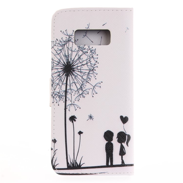 Wallet Leather Stand Case for Samsung Galaxy S8 - Dandelion and Lovers-3