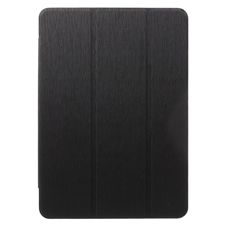 Toothpick Texture Tri-fold Stand Leather Case for Samsung Galaxy Tab S3 9.7" T820 - Black-2