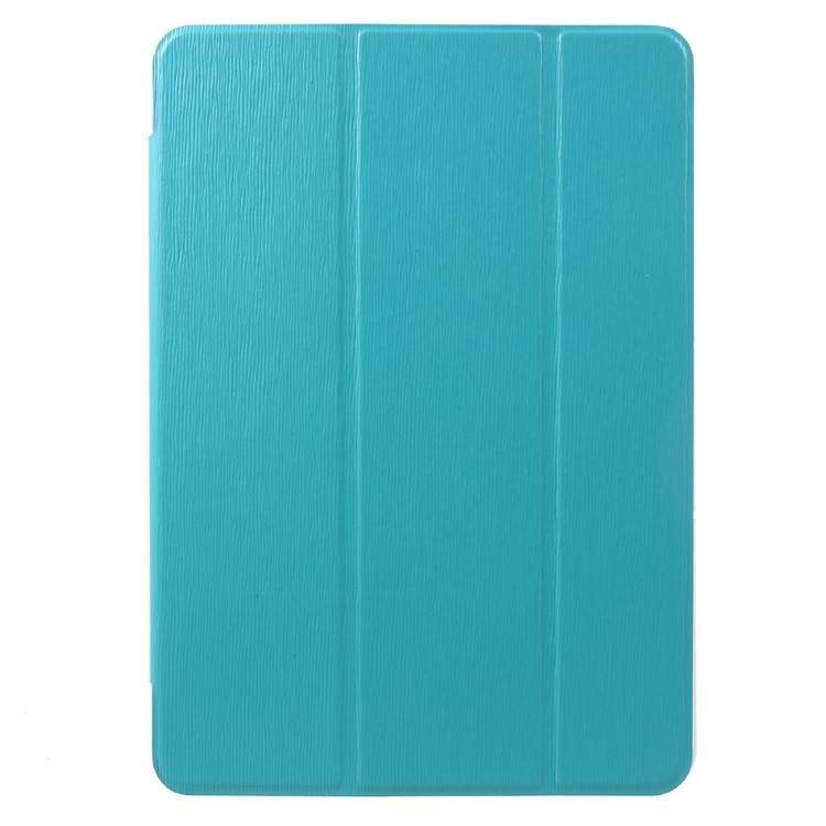 

For Samsung Galaxy Tab S3 9.7" T820 Toothpick Texture Tri-fold Stand Leather Case - Blue
