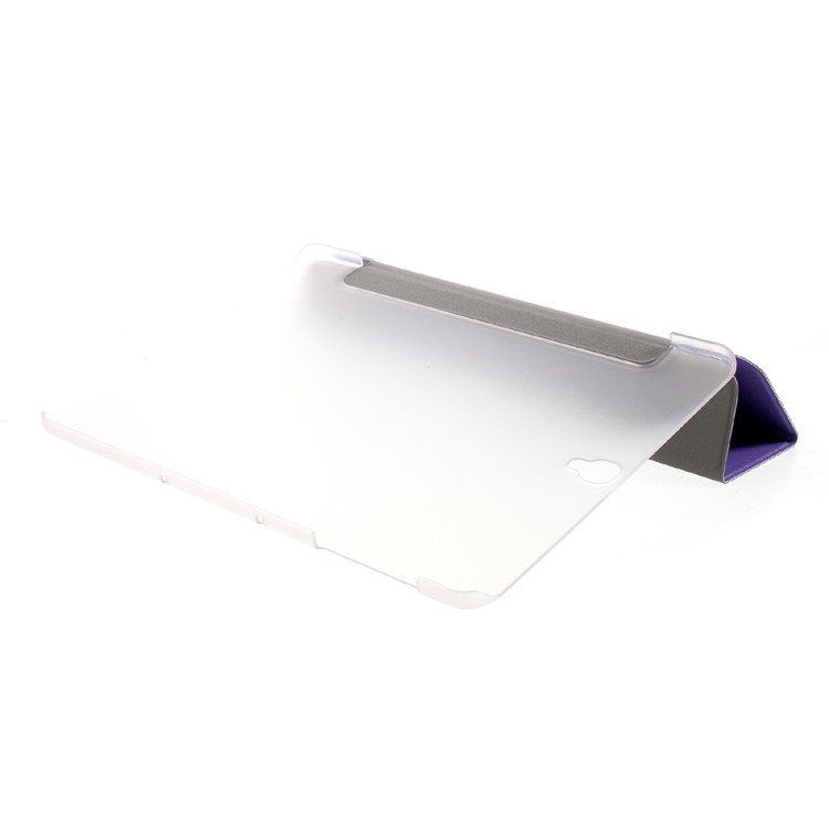 Silk Texture Tri-fold Leather Stand Cover Shell for Samsung Galaxy Tab S3 9.7-inch T820 - Purple-5