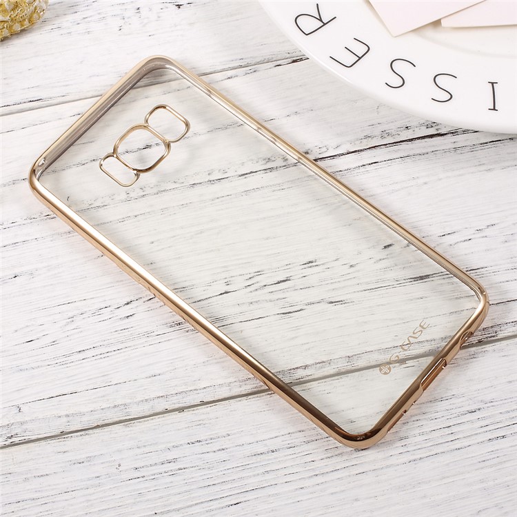 G-CASE Soft Electroplating TPU Cell Phone Shell for Samsung Galaxy S8+ G955 - Gold-3