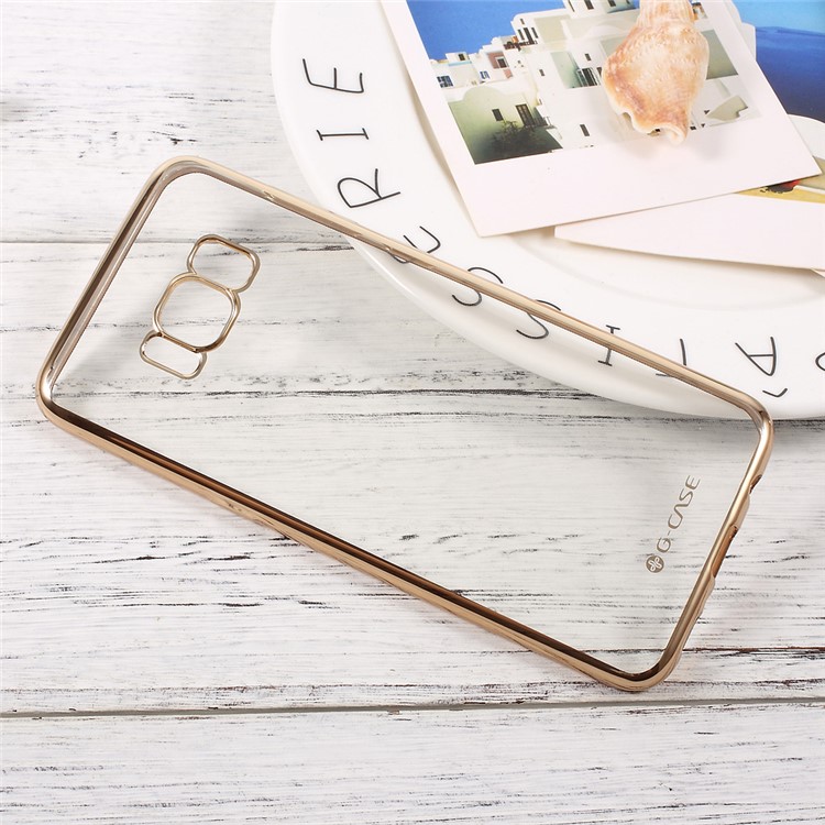 G-CASE Soft Electroplating TPU Cell Phone Shell for Samsung Galaxy S8+ G955 - Gold-4