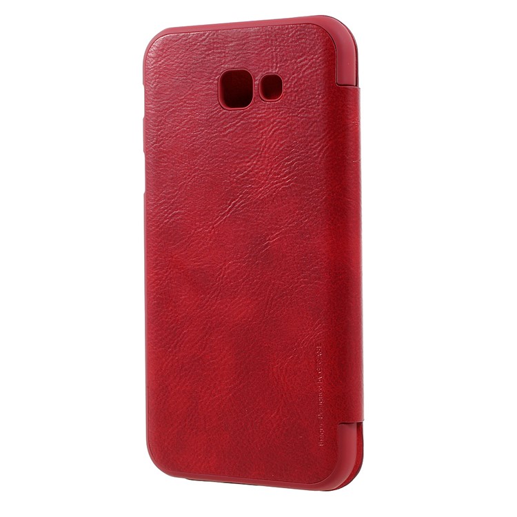 G-CASE Business Series Leather Mobile Shell with Card Slot for Samsung Galaxy A7 (2017) SM-A720F - Red-2