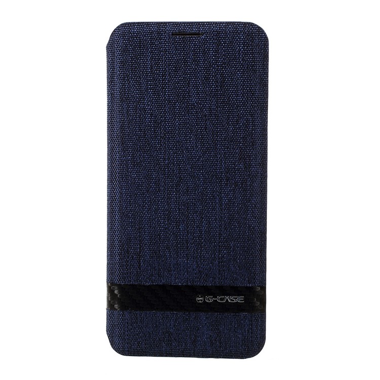 G-CASE Canvas Card Holder Mobile Phone Case for Samsung Galaxy S8 - Blue-3