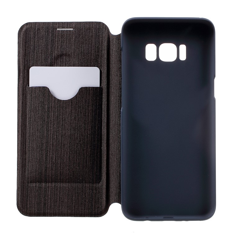 G-CASE Canvas Card Holder Mobile Phone Case for Samsung Galaxy S8 - Blue-6