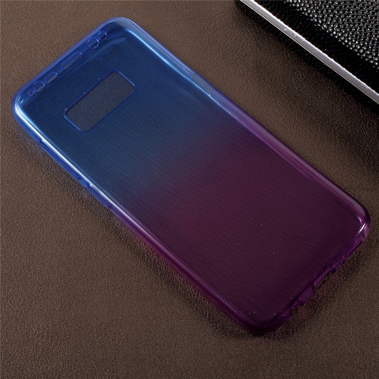 Gradient Color Touchable Front + Back 2-Piece TPU Case Shell for Samsung Galaxy S8+ SM-G955 - Blue / Purple-3