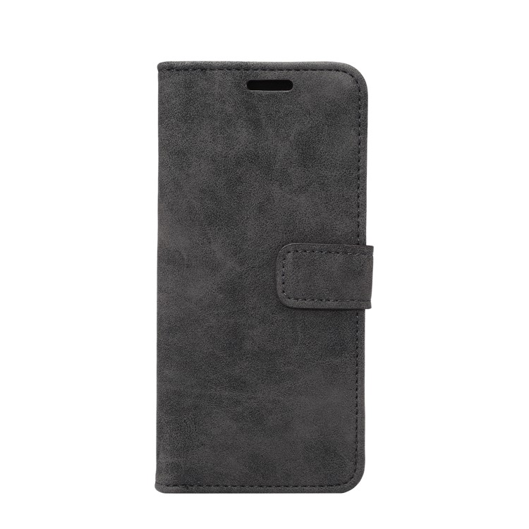 Retro Style Leather Wallet Case Stand for Samsung Galaxy S8 Plus G955 - Black-2