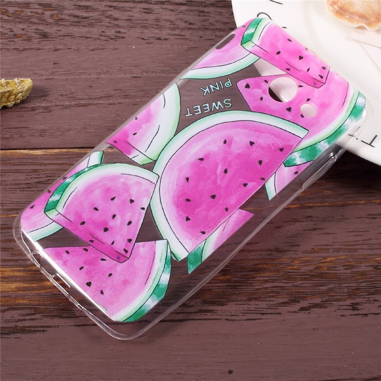 For Samsung Galaxy J5 (2017) Pattern Printing Ultra-thin TPU Back Cover - Watermelon-1