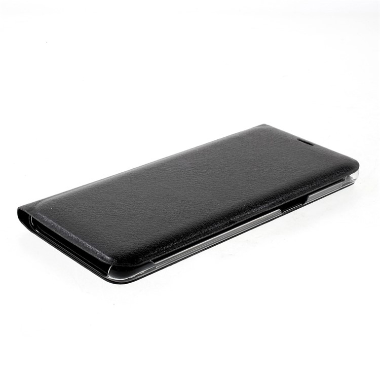 Card Holder Flip Leather Moible Phone Case for Samsung Galaxy S8 G950 - Black-4