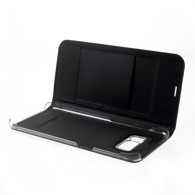 Card Holder Flip Leather Moible Phone Case for Samsung Galaxy S8 G950 - Black-6