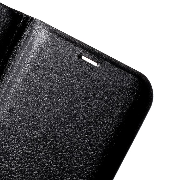 Card Holder Flip Leather Moible Phone Case for Samsung Galaxy S8 G950 - Black-7