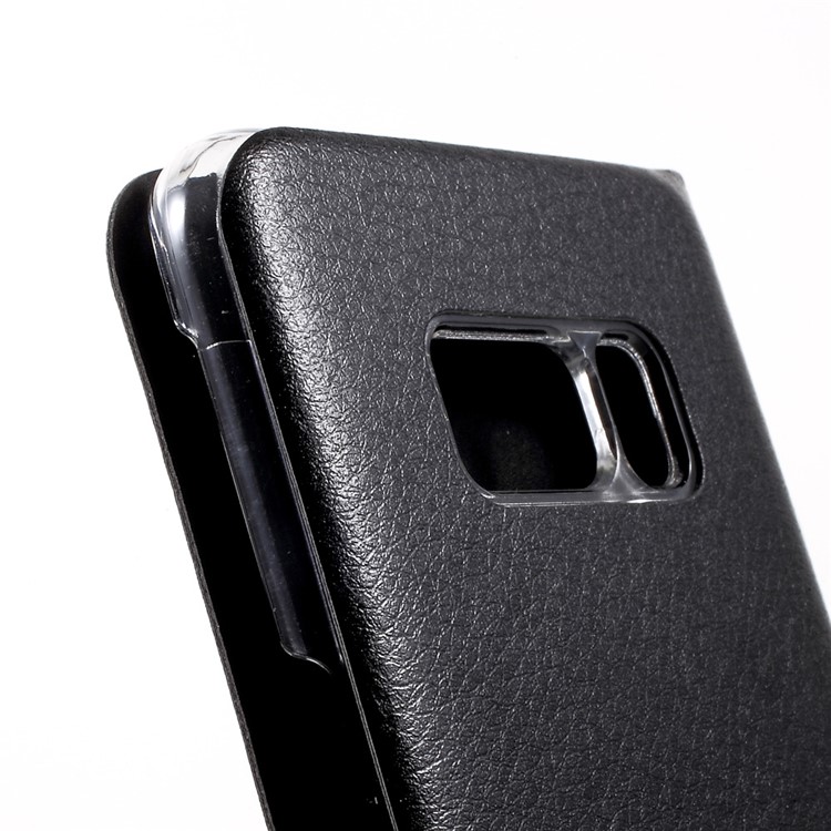Card Holder Flip Leather Moible Phone Case for Samsung Galaxy S8 G950 - Black-9