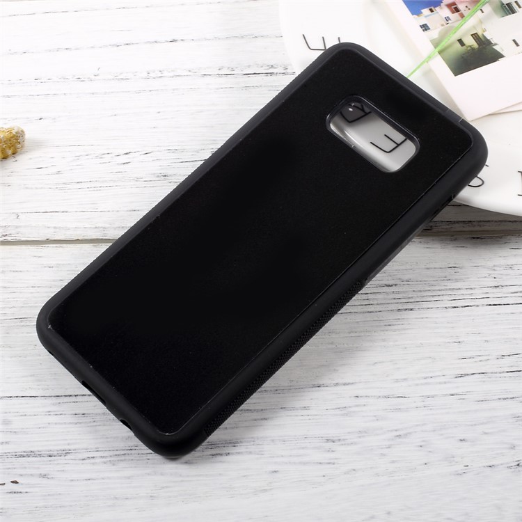 MYFONLO pour Samsung Galaxy S8 G950 Anti-Gravity Magic Case Cover Sitck to Mirror Hands-délivrer qqn d'une obligation - Noir-1