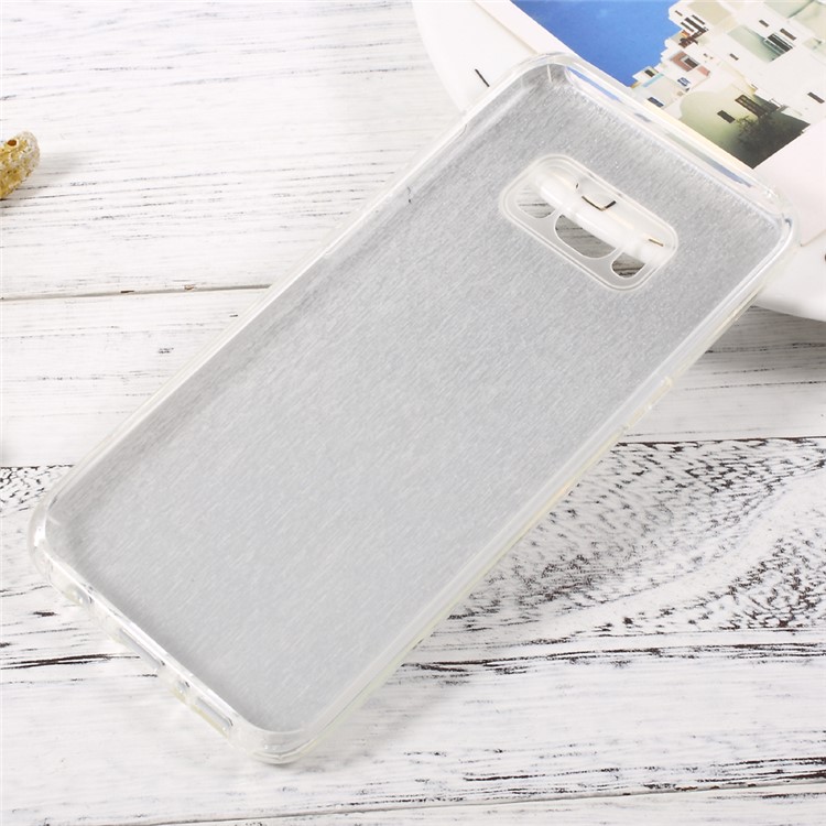 Glittery Paper TPU + PC Hybrid Phone Case for Samsung Galaxy S8 - Silver-2