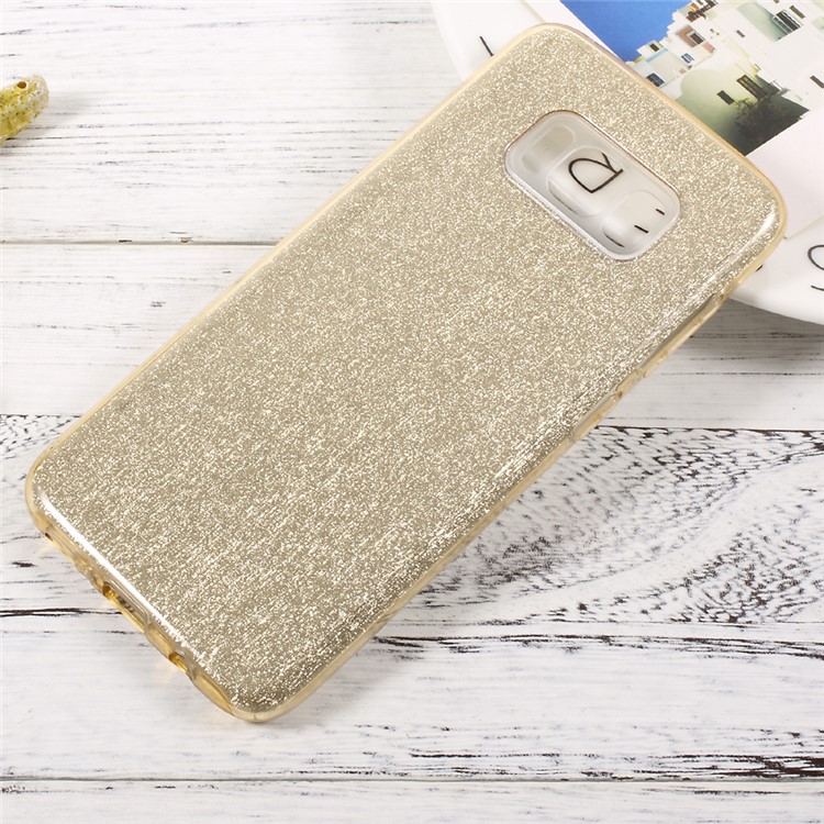 

Glittery Paper TPU + PC Hybrid Mobile Casing for Samsung Galaxy S8 Plus G955 - Gold, Galaxy S8+