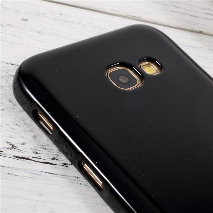 For Samsung Galaxy A5 (2017) Flash Powder Glossy Soft TPU Cell Phone Case - Black-5