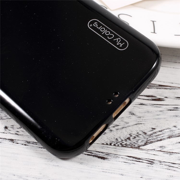 For Samsung Galaxy A5 (2017) Flash Powder Glossy Soft TPU Cell Phone Case - Black-6