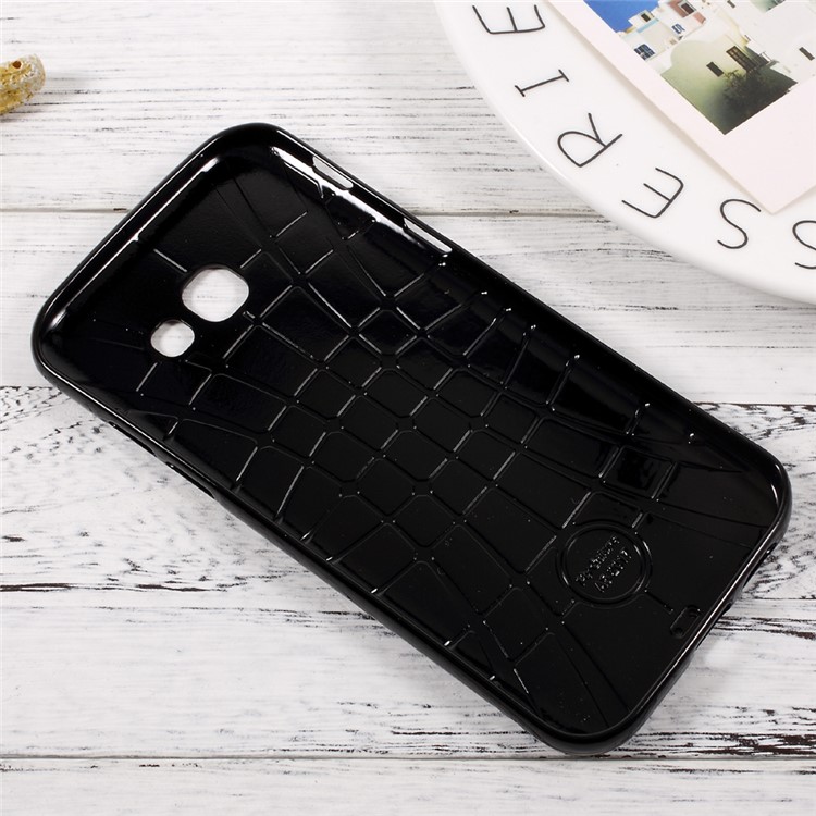 For Samsung Galaxy A5 (2017) Flash Powder Glossy Soft TPU Cell Phone Case - Black-8