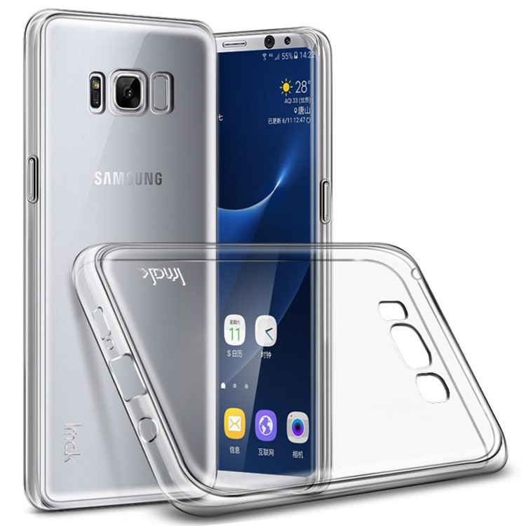IMAK Stealth Clear Soft TPU Mobile Case for Samsung Galaxy S8 Plus - Transparent-2