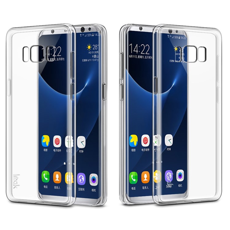 IMAK Stealth Clear Soft TPU Mobile Case for Samsung Galaxy S8 Plus - Transparent-3