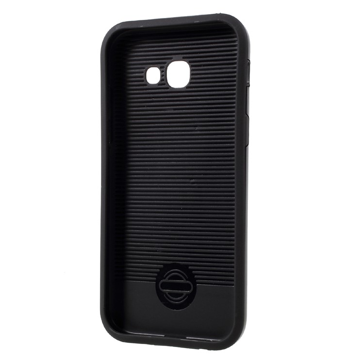 2-in-1 Brushed PC + TPU Drop-proof Back Case for Samsung Galaxy A5 (2017) - Black-5