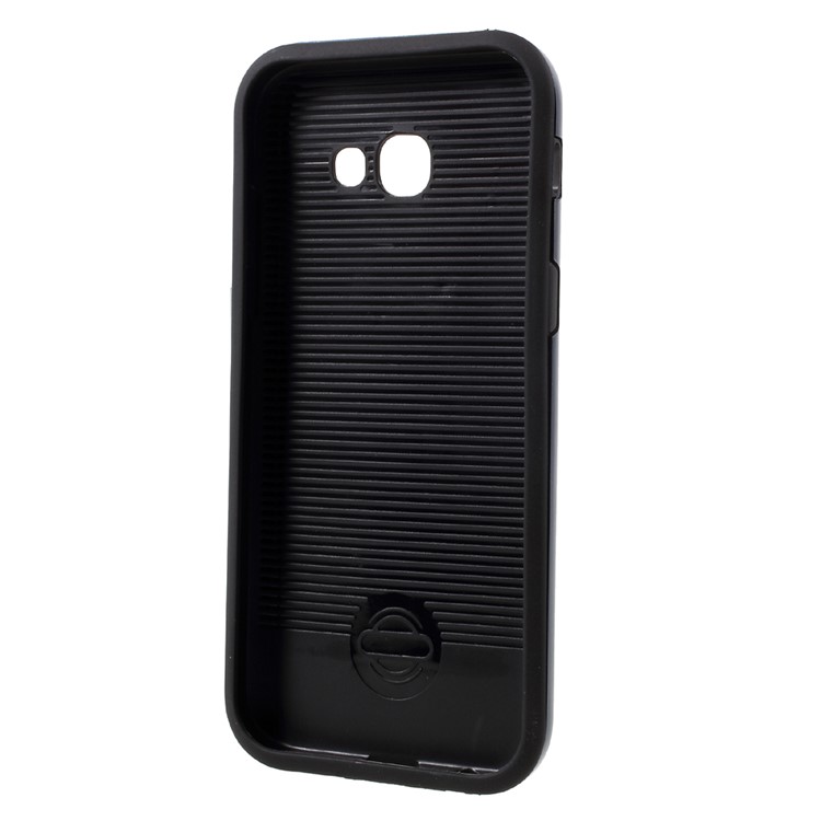 Brushed PC + TPU Combo Cell Phone Case 2-in-1 Design for Samsung Galaxy A5 (2017) - Dark Blue-4