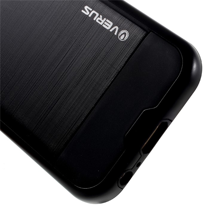 Brushed PC + TPU Hybrid Case for Samsung Galaxy A3 (2017) - Black-6