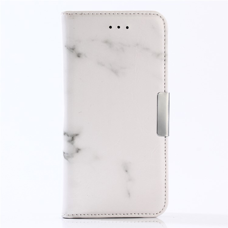 Marble Pattern Leather Wallet Stand Mobile Phone Cover for Samsung Galaxy A3 (2017) - White-1