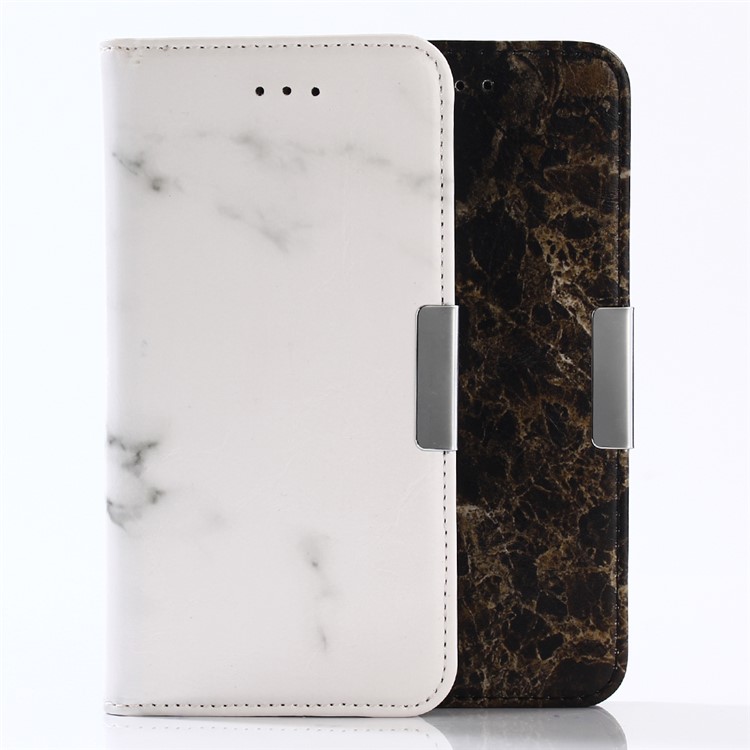 Marble Pattern Leather Wallet Stand Mobile Phone Cover for Samsung Galaxy A3 (2017) - White-12