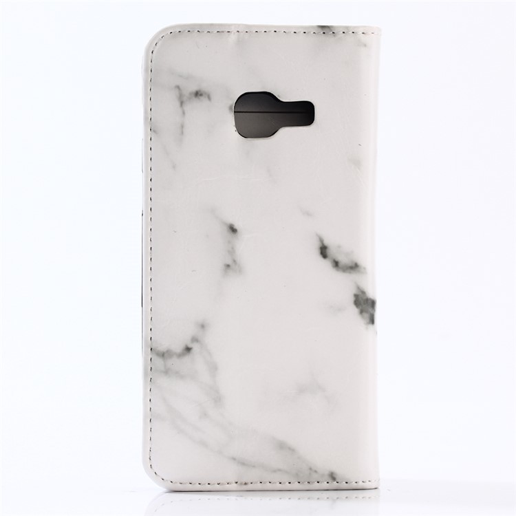 Marble Pattern Leather Wallet Stand Mobile Phone Cover for Samsung Galaxy A3 (2017) - White-2