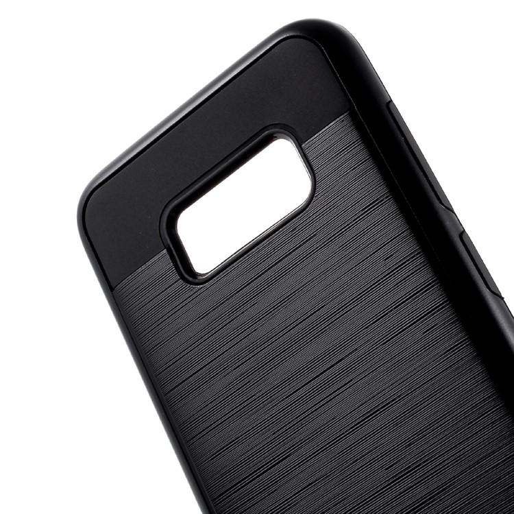 Brushed PC + TPU Combo Case for Samsung Galaxy S8+ SM-G955 - Black-4