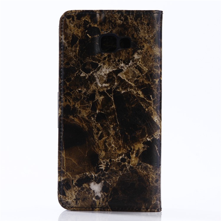 For Samsung Galaxy A7 (2017) Marble Pattern Stand Wallet Leather Cell Phone Case - Black-2