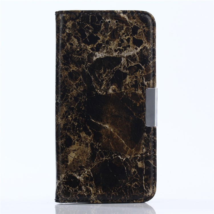 For Samsung Galaxy A5 (2017) Marble Pattern Stand Wallet Leather Protective Case - Black-1