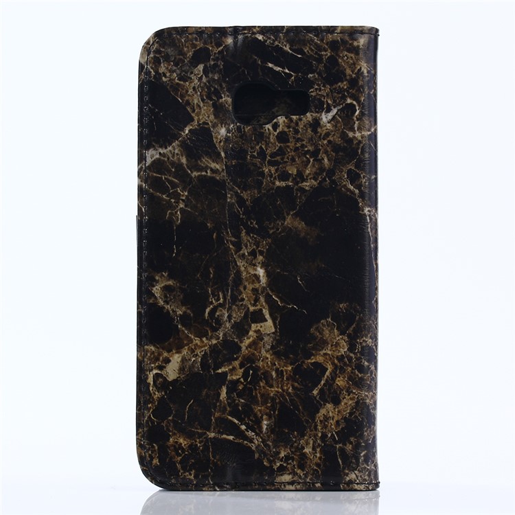 For Samsung Galaxy A5 (2017) Marble Pattern Stand Wallet Leather Protective Case - Black-2