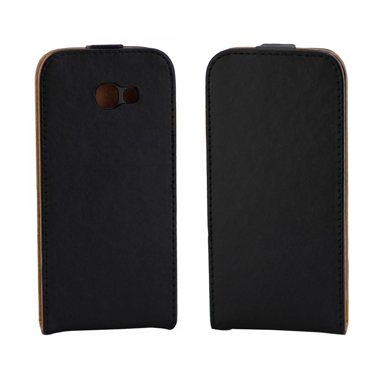Vertical Magnetic Flip Leather Case for Samsung Galaxy A3 (2017) - Black-3