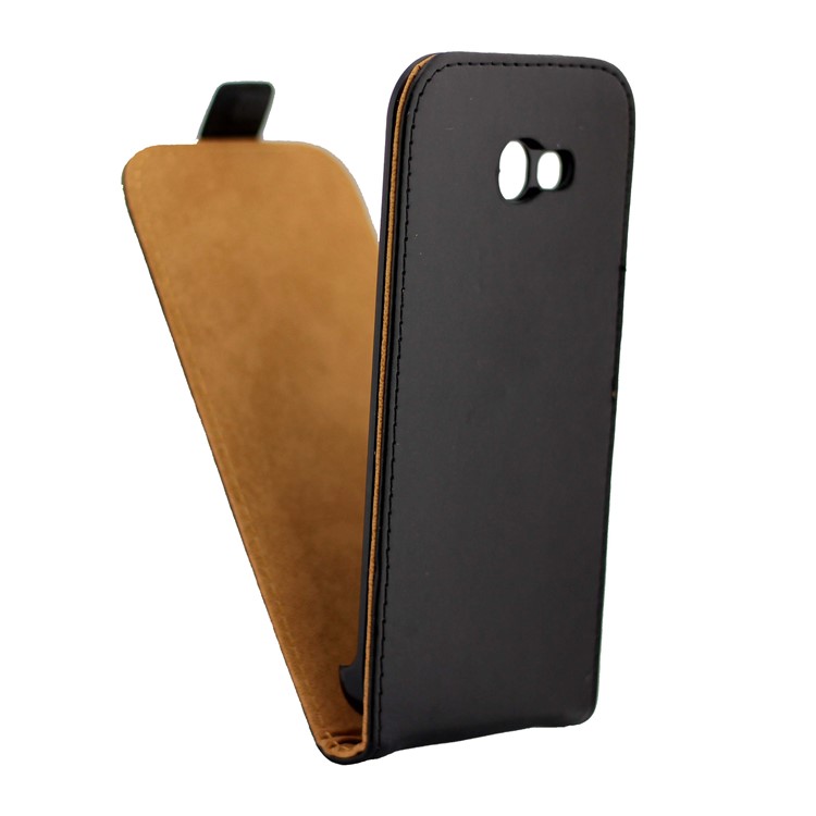 Vertical Magnetic Flip Leather Case for Samsung Galaxy A3 (2017) - Black-5