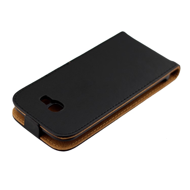 Vertical Magnetic Flip Leather Case for Samsung Galaxy A3 (2017) - Black-7