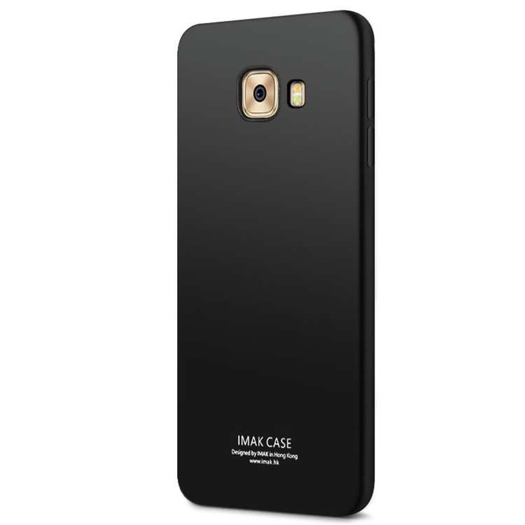 IMAK TPU Gel Case with Anti-explosion Screen Film for Samsung Galaxy C5 Pro - Metal Black-4
