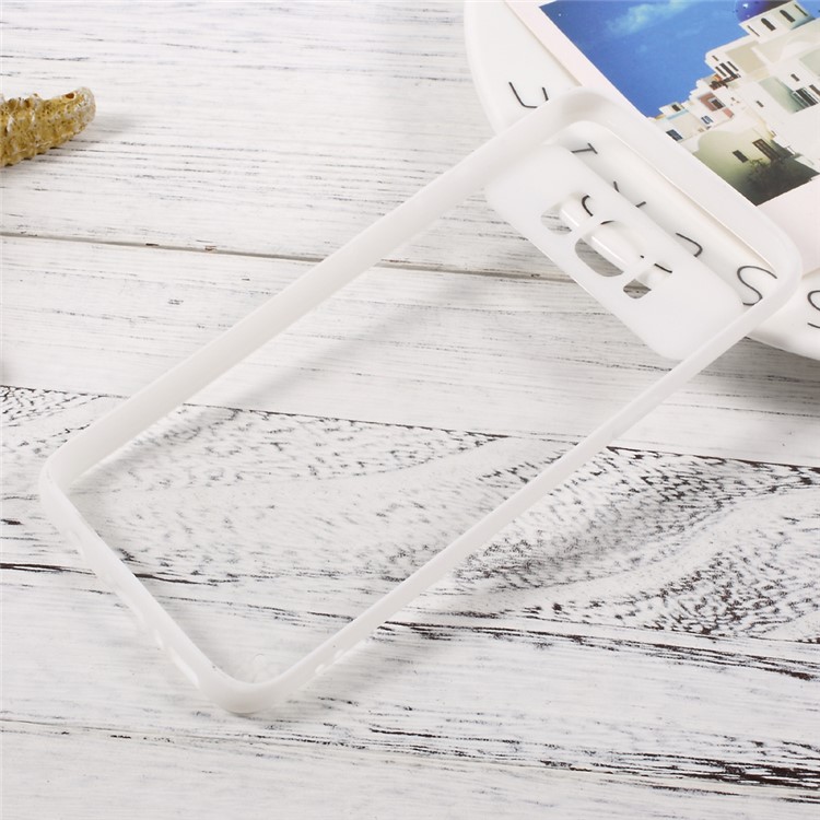 Clear Hybrid PC + TPU Cell Phone Case for Samsung Galaxy S8 G950 - White-2