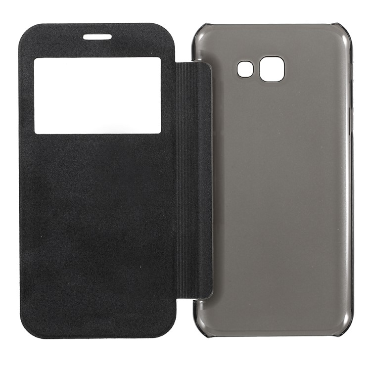 View Window Flip Leather Case Cover for Samsung Galaxy A7 (2017) SM-A720F - Black-5