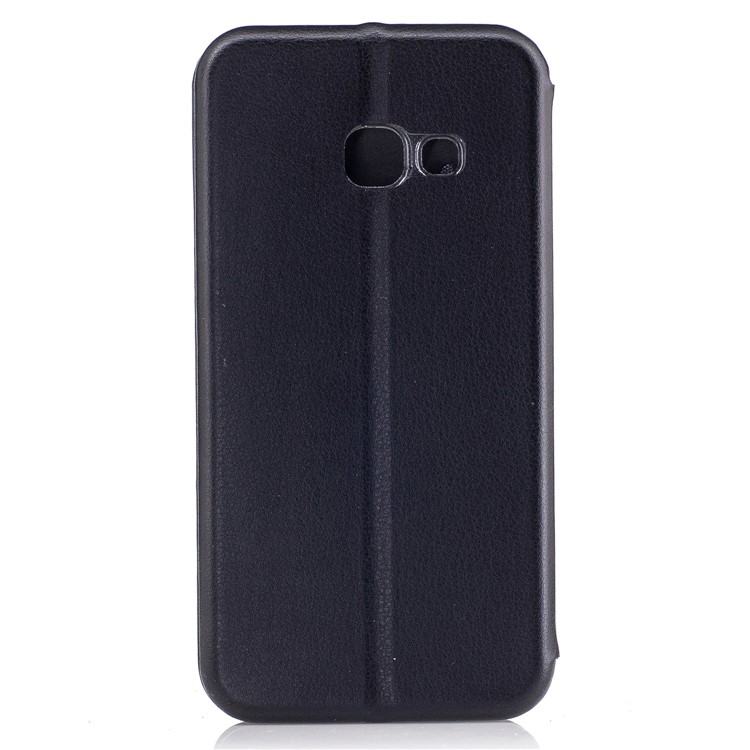 Magnetic Absorbed Sea Shell Style Leather Flip Mobile Case for Samsung Galaxy A3 (2017) - Black-2