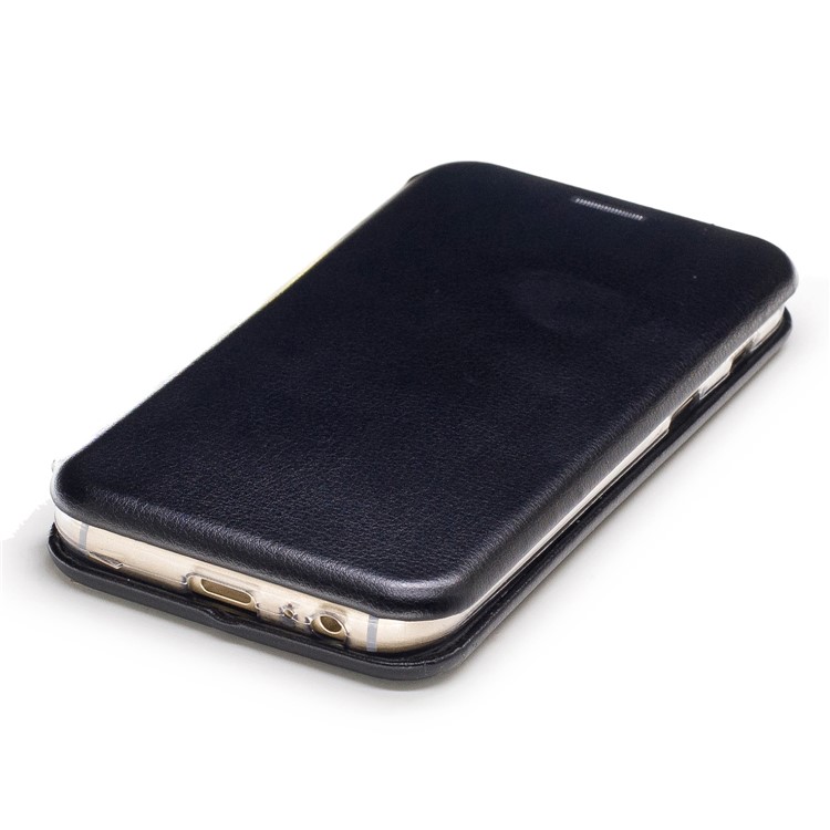 Magnetic Absorbed Sea Shell Style Leather Flip Mobile Case for Samsung Galaxy A3 (2017) - Black-5