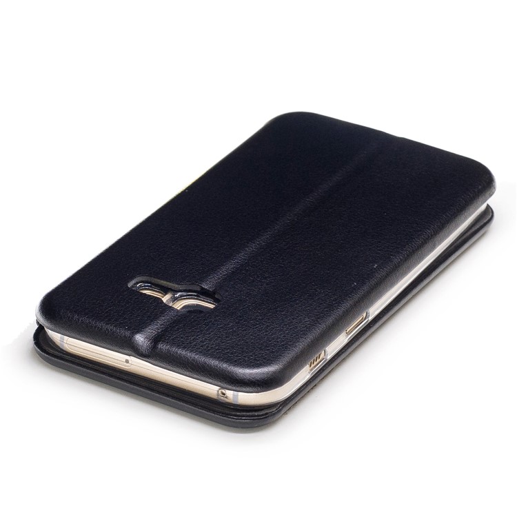 Magnetic Absorbed Sea Shell Style Leather Flip Mobile Case for Samsung Galaxy A3 (2017) - Black-6