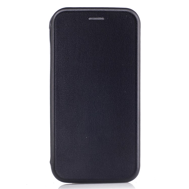 Sea Shell Style Magnetic Absorbed Leather Flip Case with Card Slot for Samsung Galaxy A5 (2017) - Black-1