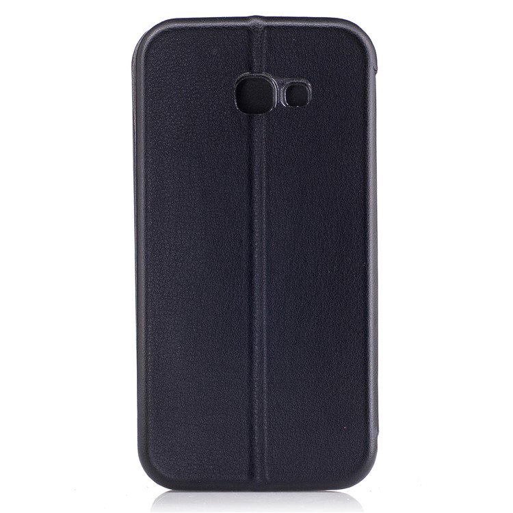 Sea Shell Style Magnetic Absorbed Leather Flip Case with Card Slot for Samsung Galaxy A5 (2017) - Black-2
