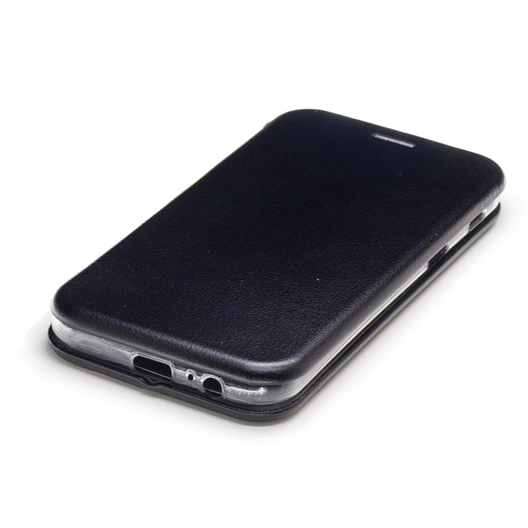Sea Shell Style Magnetic Absorbed Leather Flip Case with Card Slot for Samsung Galaxy A5 (2017) - Black-5