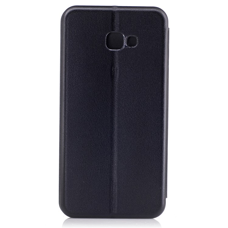 Sea Shell Style Magnetic Absorbed Leather Card Slot Case for Samsung Galaxy A7 (2017) - Black-2