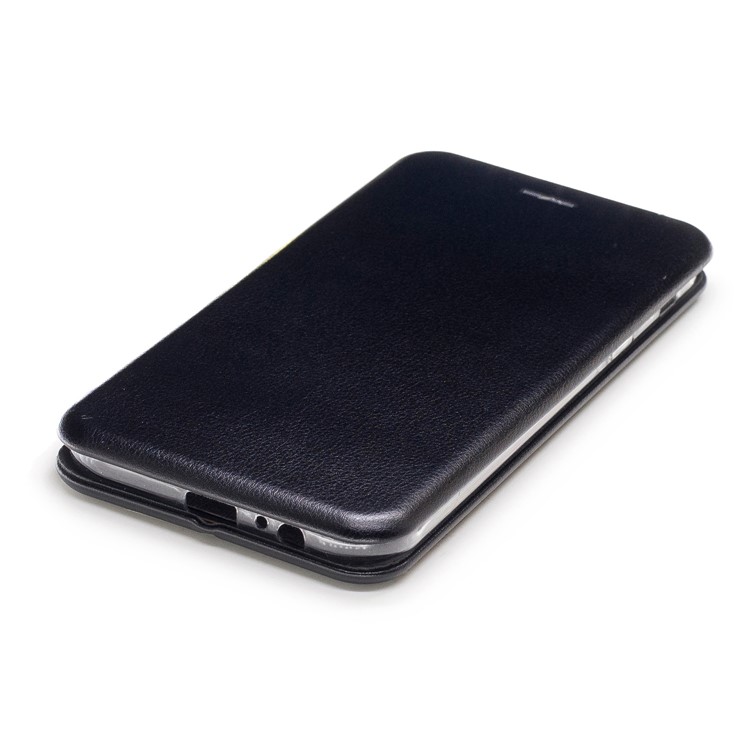Sea Shell Style Magnetic Absorbed Leather Card Slot Case for Samsung Galaxy A7 (2017) - Black-5